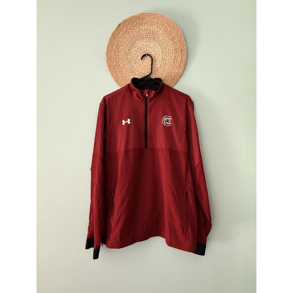 South Carolina Gamecocks Pullover Mens Medium Under Armour 1/4 Zip NCAA - Picture 1 of 4